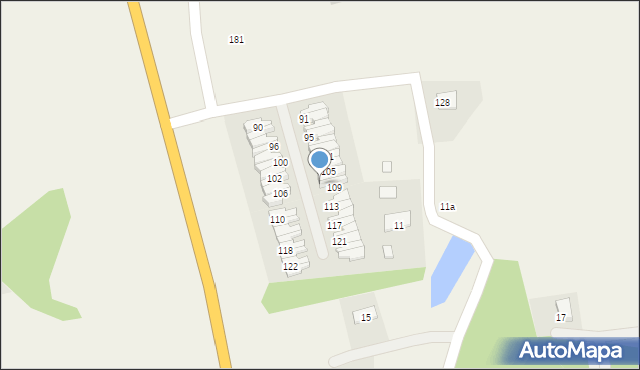 Dywity, Olsztyńska, 107, mapa Dywity