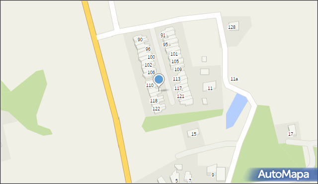 Dywity, Olsztyńska, 116, mapa Dywity