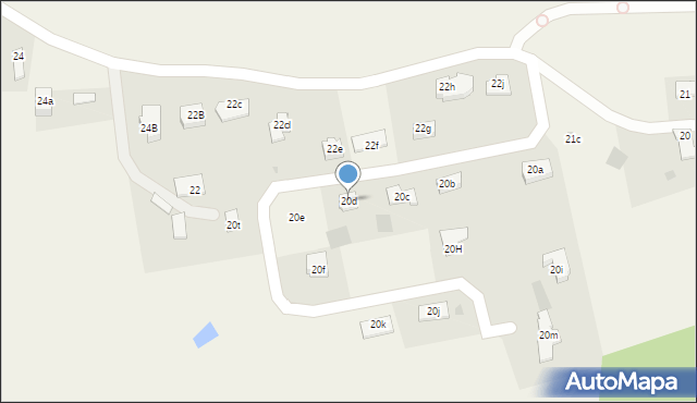 Dywity, Olsztyńska, 20d, mapa Dywity