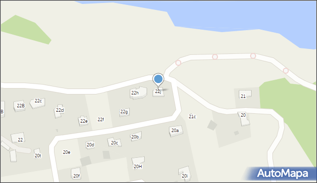 Dywity, Olsztyńska, 22j, mapa Dywity