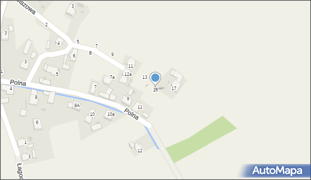 Dziergowice, Olszowa, 16, mapa Dziergowice