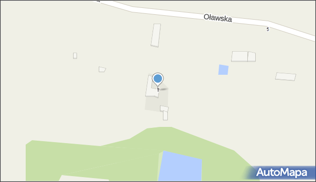 Galowice, Oławska, 7, mapa Galowice