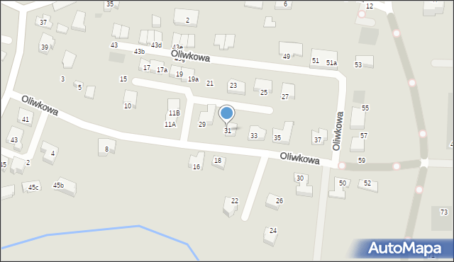 Gdańsk, Oliwkowa, 31, mapa Gdańska