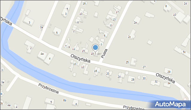 Gdańsk, Olszyńska, 21, mapa Gdańska