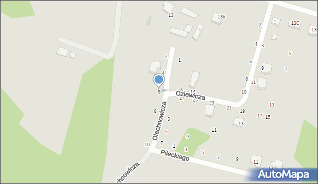 Gdynia, Olechnowicza Antoniego, 6, mapa Gdyni