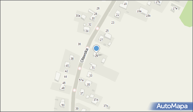 Jaczkowice, Oławska, 29, mapa Jaczkowice