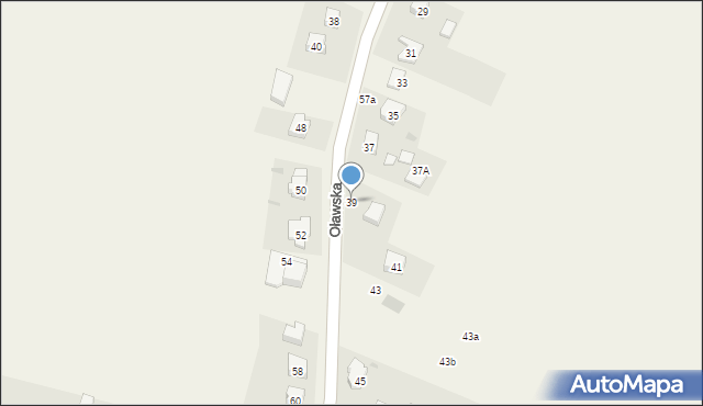 Jaczkowice, Oławska, 39, mapa Jaczkowice