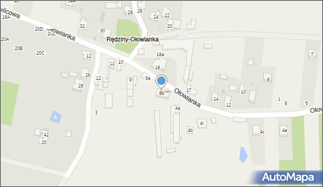 Jaskrów, Ołowianka, 9b, mapa Jaskrów