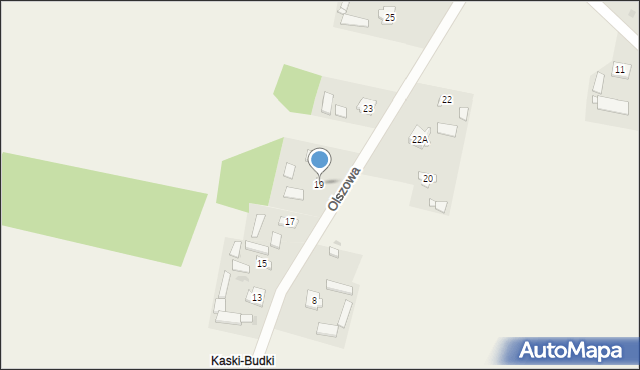 Kaski, Olszowa, 19, mapa Kaski