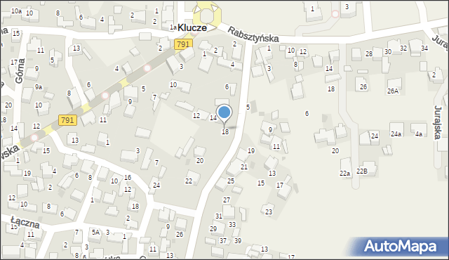 Klucze, Olkuska, 18, mapa Klucze