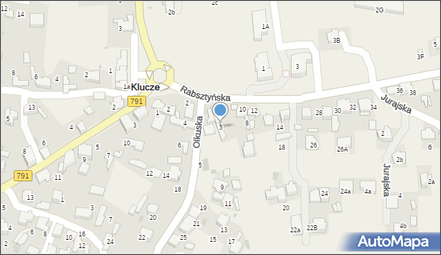 Klucze, Olkuska, 3, mapa Klucze