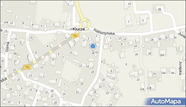 Klucze, Olkuska, 6, mapa Klucze