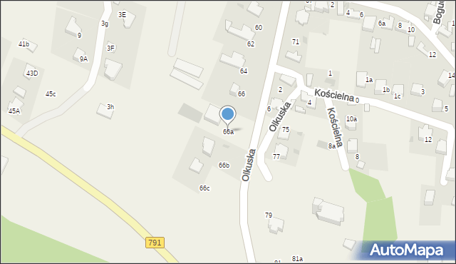 Klucze, Olkuska, 66a, mapa Klucze