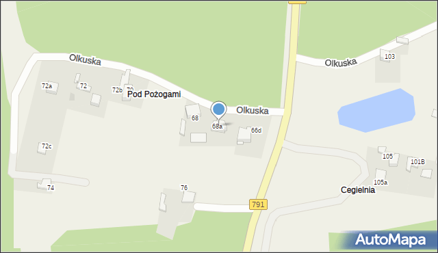 Klucze, Olkuska, 68a, mapa Klucze