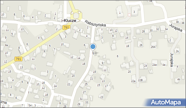 Klucze, Olkuska, 7, mapa Klucze