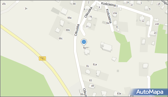 Klucze, Olkuska, 79, mapa Klucze