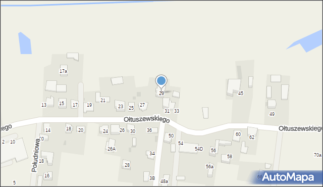 Kobiór, Ołtuszewskiego Zdzisława, 29, mapa Kobiór