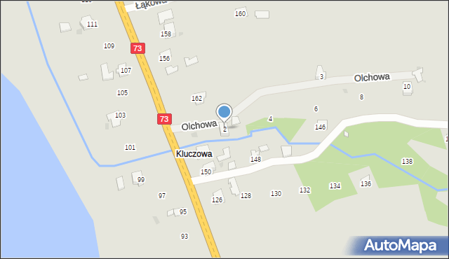 Kołaczyce, Olchowa, 2, mapa Kołaczyce