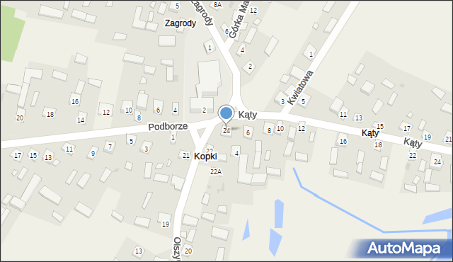 Kopki, Olszyna, 24, mapa Kopki