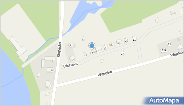 Kosewo, Olszowa, 5, mapa Kosewo