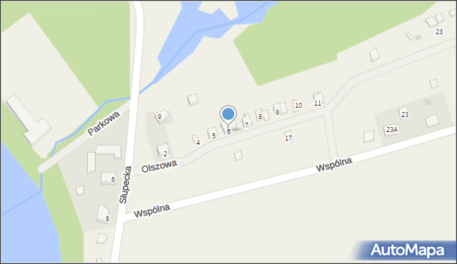 Kosewo, Olszowa, 6, mapa Kosewo