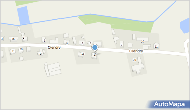 Krążkowy, Olendry, 17, mapa Krążkowy