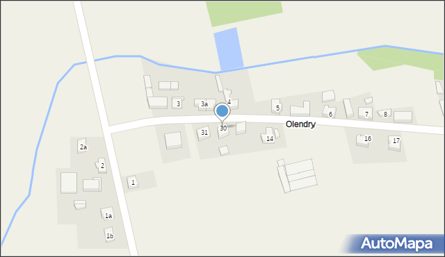 Krążkowy, Olendry, 30, mapa Krążkowy