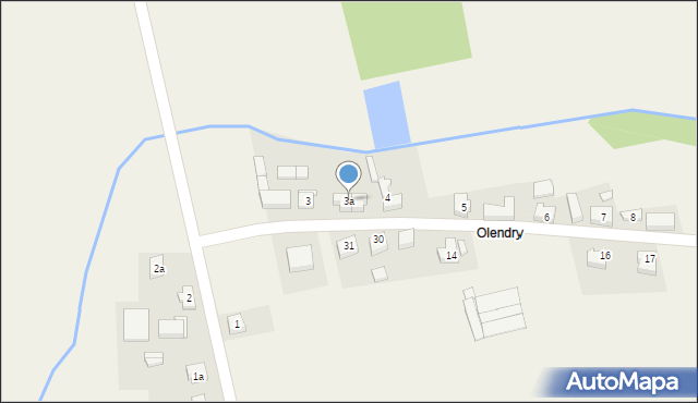 Krążkowy, Olendry, 3a, mapa Krążkowy