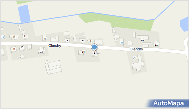 Krążkowy, Olendry, 8a, mapa Krążkowy