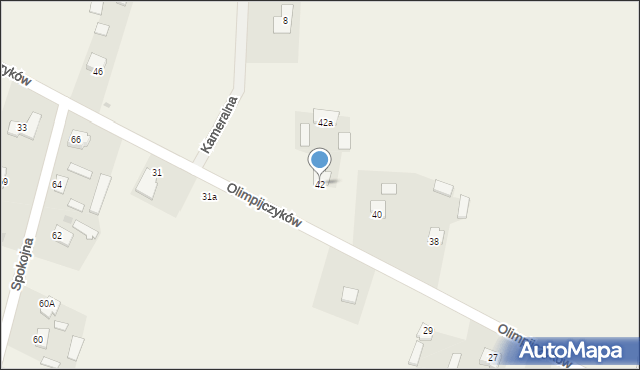 Krępiec, Olimpijczyków, 42, mapa Krępiec