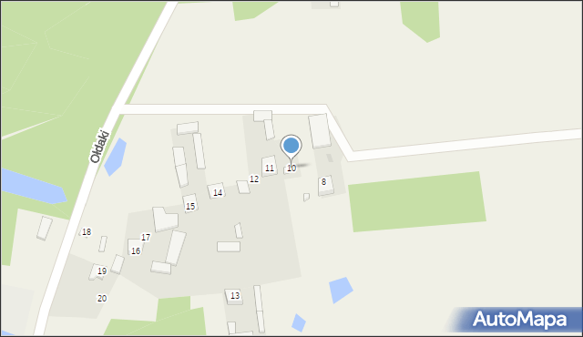 Kury, Ołdaki, 10, mapa Kury