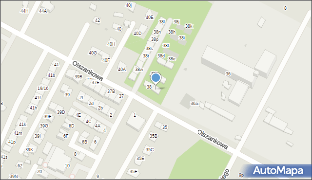 Legionowo, Olszankowa, 38a, mapa Legionowo