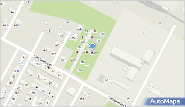 Legionowo, Olszankowa, 38e, mapa Legionowo