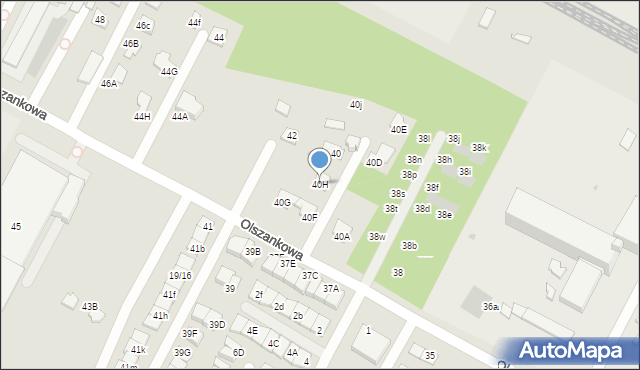 Legionowo, Olszankowa, 40H, mapa Legionowo