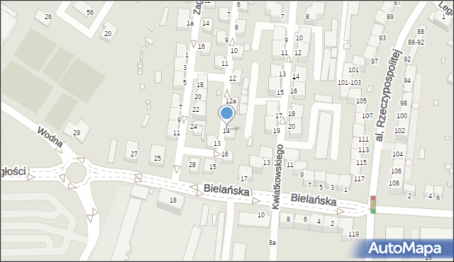 Legnica, Olszewskiego Alfreda, 14, mapa Legnicy