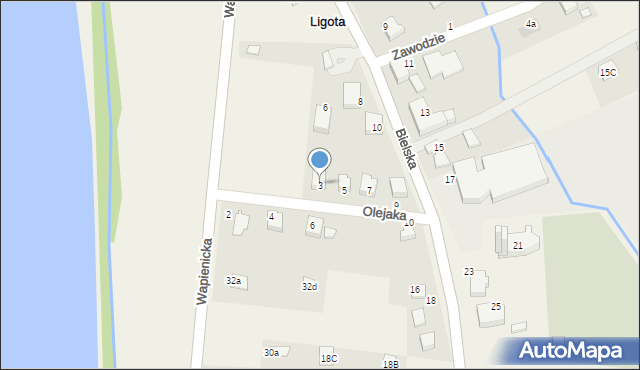 Ligota, Olejaka Błażeja, ks., 3, mapa Ligota