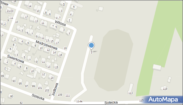 Lipsko, Olimpijska, 1, mapa Lipsko