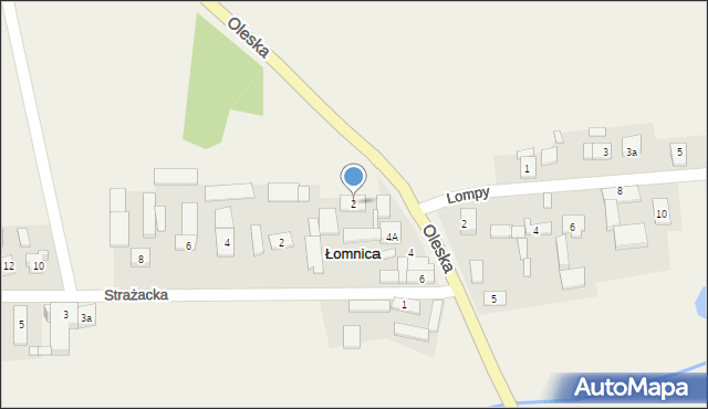 Łomnica, Oleska, 2, mapa Łomnica