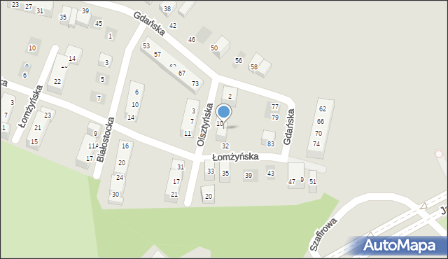 Lublin, Olsztyńska, 12, mapa Lublina