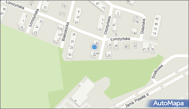 Lublin, Olsztyńska, 21, mapa Lublina