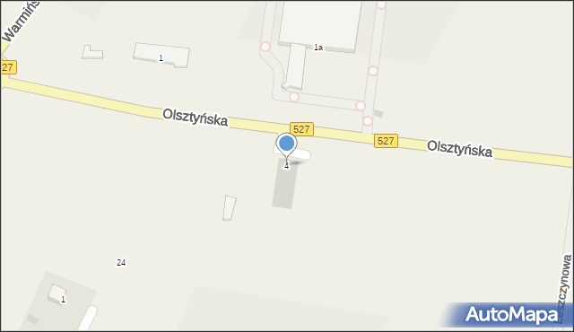 Łukta, Olsztyńska, 4, mapa Łukta