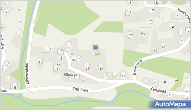 Międzybrodzie Bialskie, Olejarzy, 12, mapa Międzybrodzie Bialskie