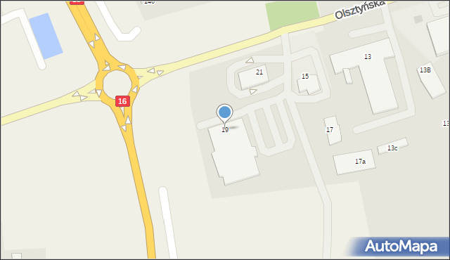 Mrągowo, Olsztyńska, 19, mapa Mrągowo