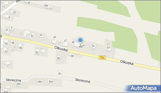 Myślachowice, Olkuska, 49a, mapa Myślachowice