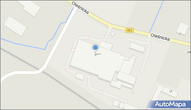 Namysłów, Oleśnicka, 17, mapa Namysłów