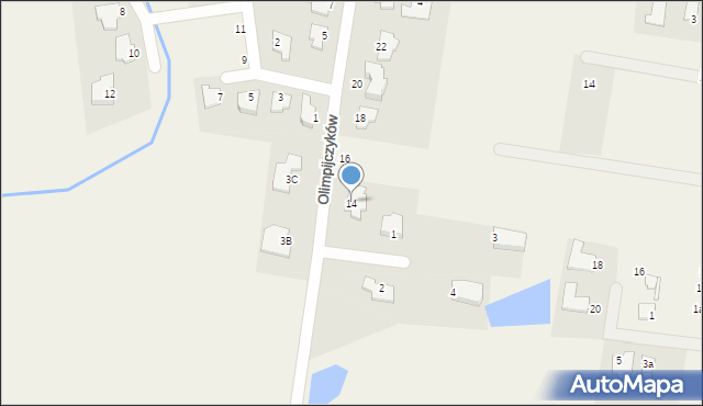 Niemcz, Olimpijczyków, 14, mapa Niemcz