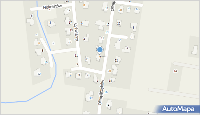 Niemcz, Olimpijczyków, 5, mapa Niemcz