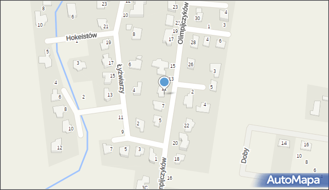 Niemcz, Olimpijczyków, 9, mapa Niemcz