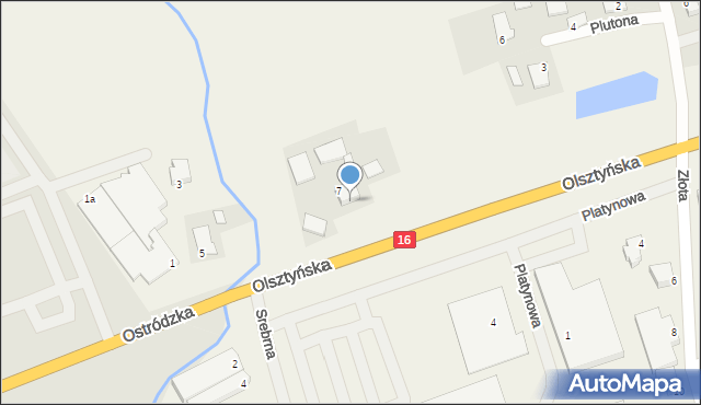 Nowa Wieś, Olsztyńska, 7A, mapa Nowa Wieś