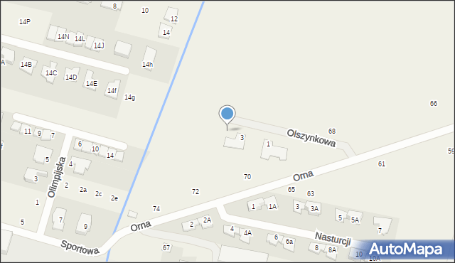 Nowa Wola, Olszynkowa, 3, mapa Nowa Wola